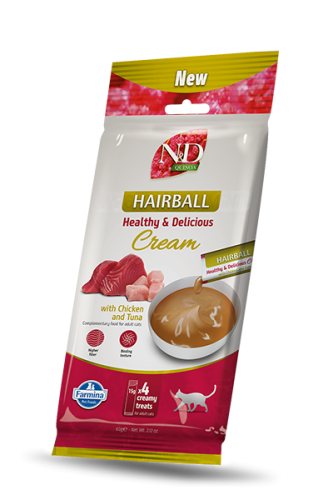 Farmina N&D Cat Quinoa Cream Hairball Chicken & Tuna 60g