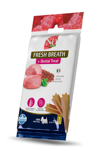 Farmina N&D Dog Quinoa Dental Treat Fresh Breath Mini Adult 60g