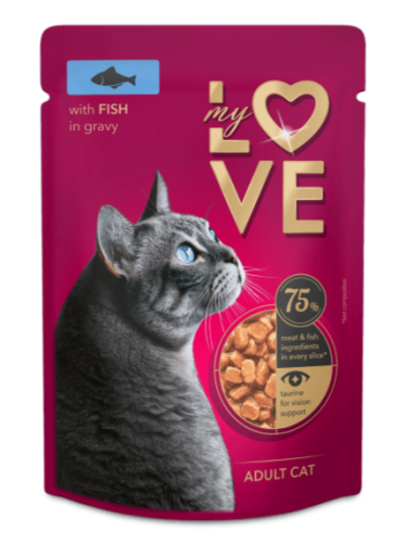 My Love dla kotów Ryba w sosie 85g