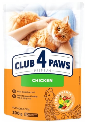 CLUB 4 PAWS PREMIUM dla kotów z kurczakiem 300g