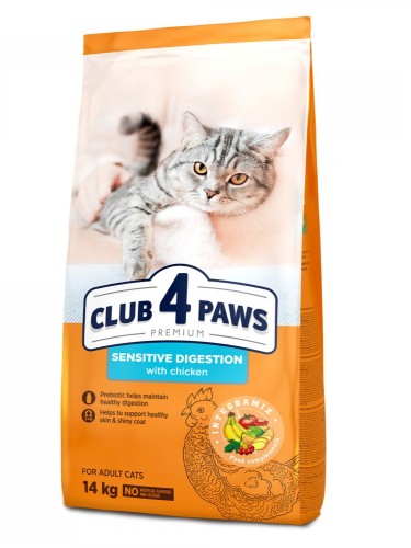CLUB 4 PAWS PREMIUM dla kotów wrażliwych Sensitive Digestion 14kg