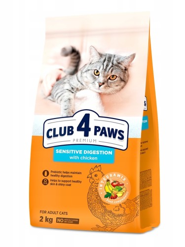 CLUB 4 PAWS PREMIUM dla kotów wrażliwych Sensitive Digestion 2kg