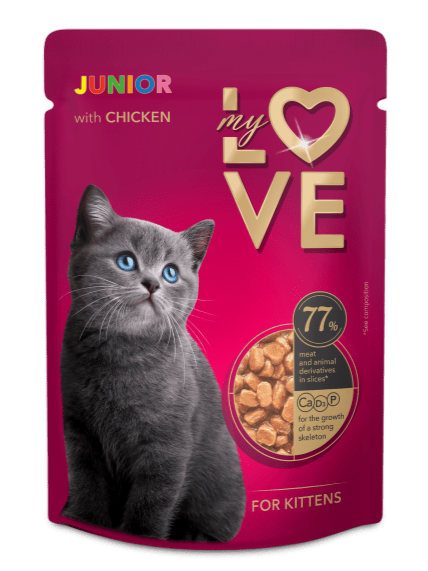 My Love dla kociąt Kurczak w sosie 85g