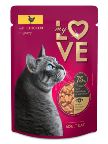 My Love dla kotów Kurczak w sosie 24x85g