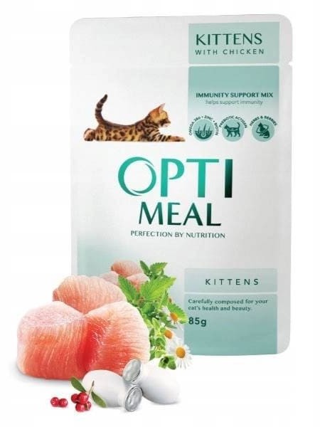 OPTIMEAL dla kociąt z kurczakiem 85g