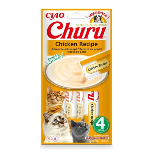 INABA Cat Churu Chicken Recipe 4x14g Kurczak