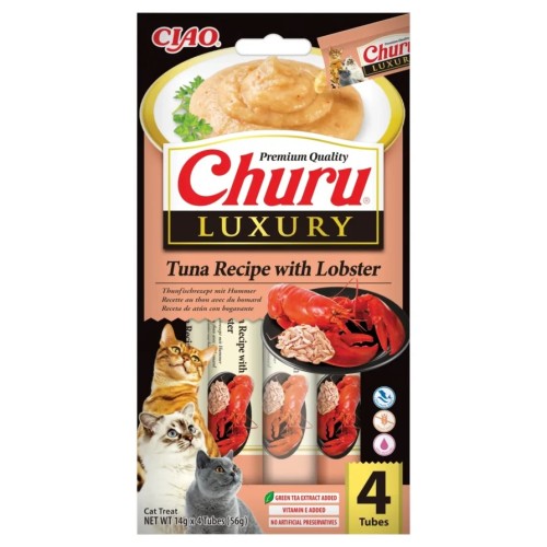 INABA Cat Churu Luxury Tuna Recipe Lobster 4x14g Tuńczyk z homarem
