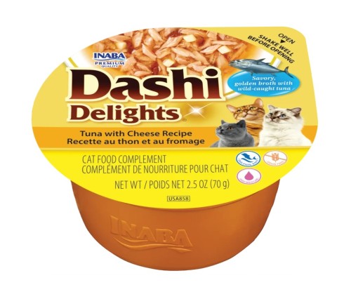 INABA Cat Dashi Delights Tuna & Cheese 70g