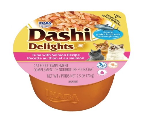 INABA Cat Dashi Delights Tuna & Salmon 70g