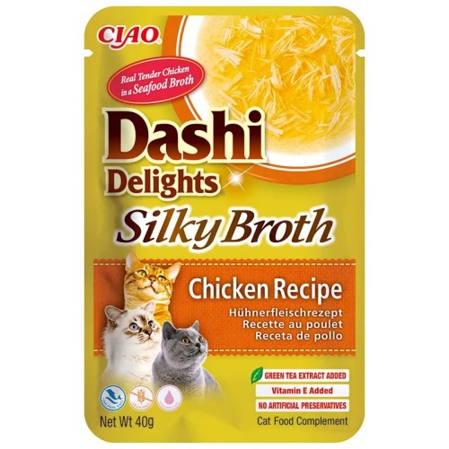 INABA Cat Dashi Delights Silky Broth Chicken 40g