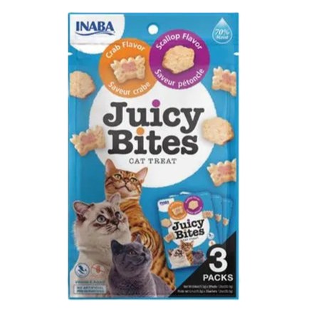 INABA CAT Juicy Bites Scallop & Crab 3x11,3g