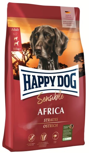 Happy Dog Sensible Africa 4kg ze strusiem