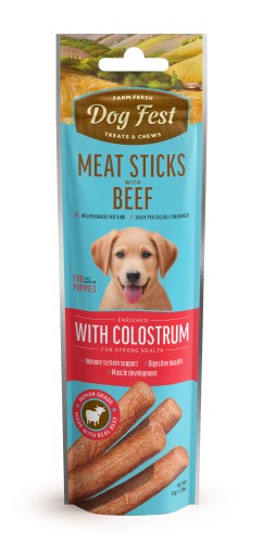Dog Fest Meat sticks with Beef & colostrum 45g