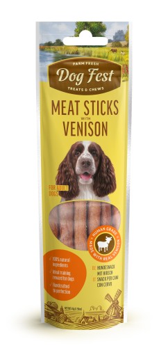 Dog Fest Beef Meat Sticks 45g kabanosy z dziczyzną