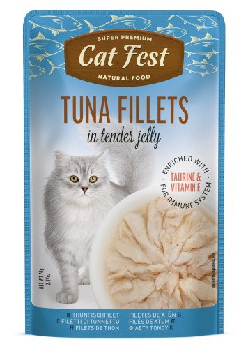 Cat Fest Tuna Fillets in tender jelly 70g tuńczyk