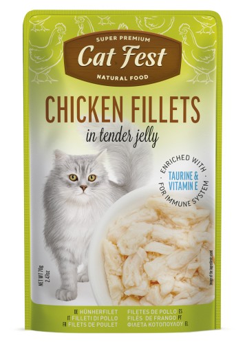 Cat Fest Chicken Fillets in tender jelly 70g kurczak