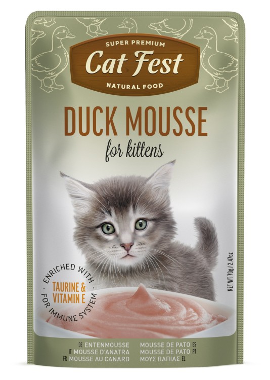 Cat Fest Duck Mousse 70g mus z kaczki dla kociąt