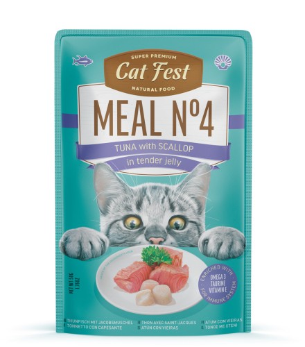 Cat Fest Meal №4 Tuna with scallop in tender jelly 50g tuńczyk z przegrzebkami