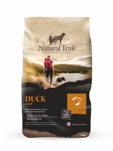 NATURAL TRAIL Small Breed Duck 2kg kaczka z batatami