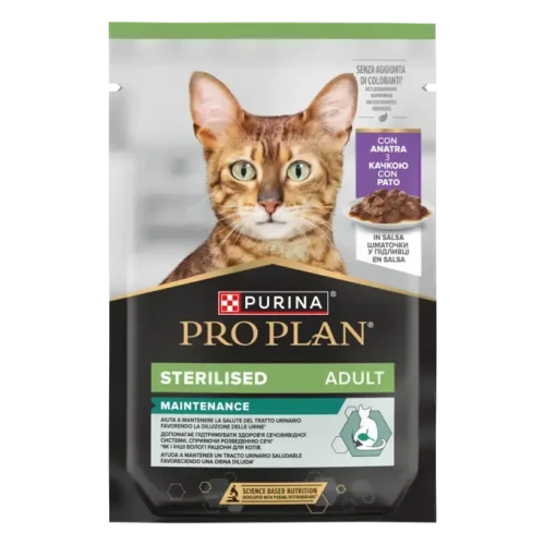 Purina Pro Plan Sterilised z kaczką w sosie 85g