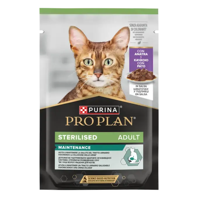 Purina Pro Plan Sterilised z kaczką w sosie 85g