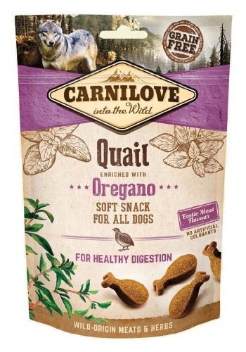 Carnilove Dog Semi Moist Snack Quail & Oregano 200g przepiórka i oregano