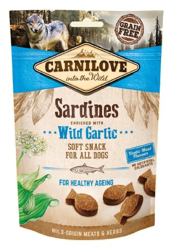 Carnilove Dog Semi Moist Snack Sardines & Wild Garlic 200g sardynki z dzikim czosnkiem
