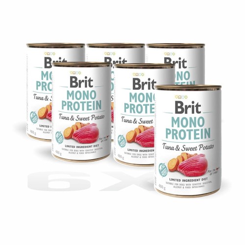 Brit Mono Protein Tuna & Sweet Potato 6x400g TUŃCZYK I BATATY
