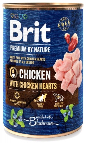 Brit Premium by Nature Chicken with hearts 400g