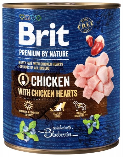 Brit Premium by Nature Chicken with hearts 800g
