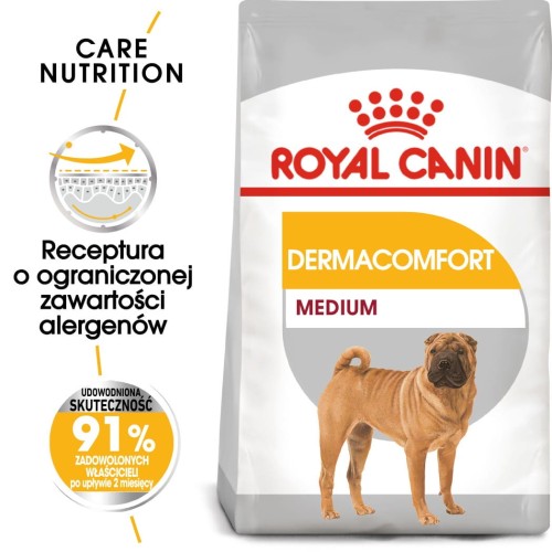 ROYAL CANIN Medium Dermacomfort 3kg psy dorosłe o wrażliwej skórze skłonnej do podrażnień