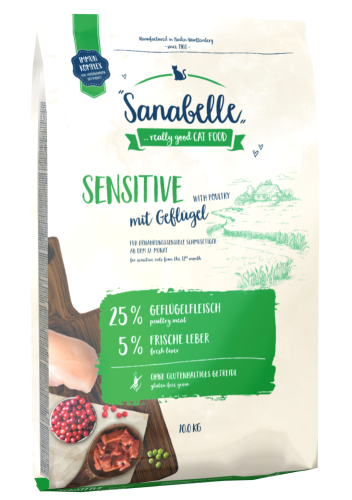 Sanabelle Sensitive Geflugel 10kg karma z DROBIEM