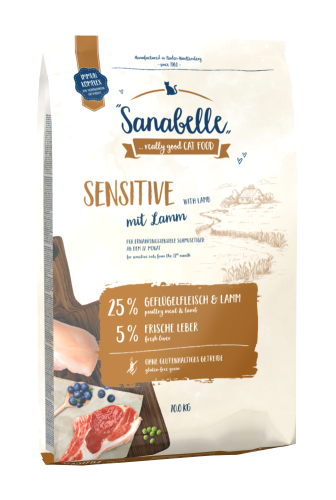 Sanabelle Sensitive Lamm 10kg karma z JAGNIĘCINĄ