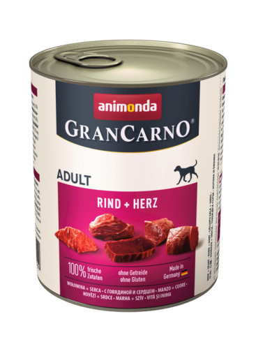 Animonda GranCarno Adult Wołowina, serca 800g