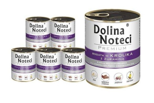 DOLINA NOTECI Premium KRÓLIK z żurawiną 12x400g