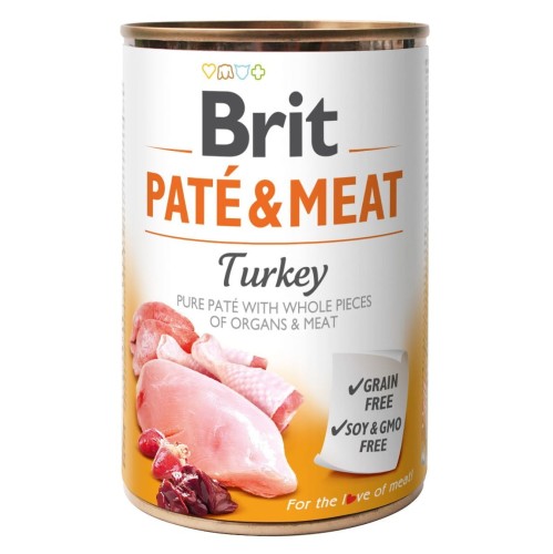 Brit Pate & Meat Turkey 400g INDYK