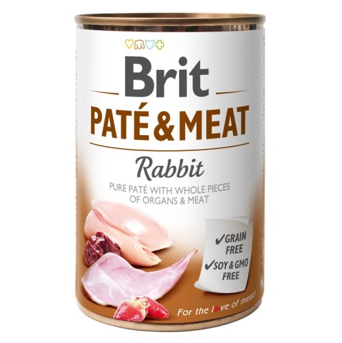 Brit Pate & Meat Rabbit 400g KRÓLIK