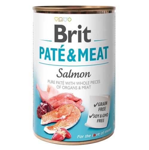 Brit Pate & Meat Salmon 400g ŁOSOŚ