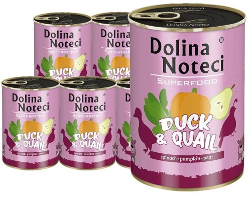 DOLINA NOTECI SuperFood Kaczka i Przepiórka 6x400g