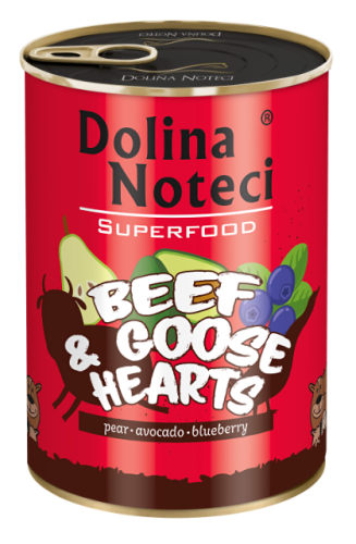 DOLINA NOTECI SuperFood Wołowina i Serca gęsi 400g