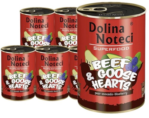 DOLINA NOTECI SuperFood Wołowina i Serca gęsi 6x400g