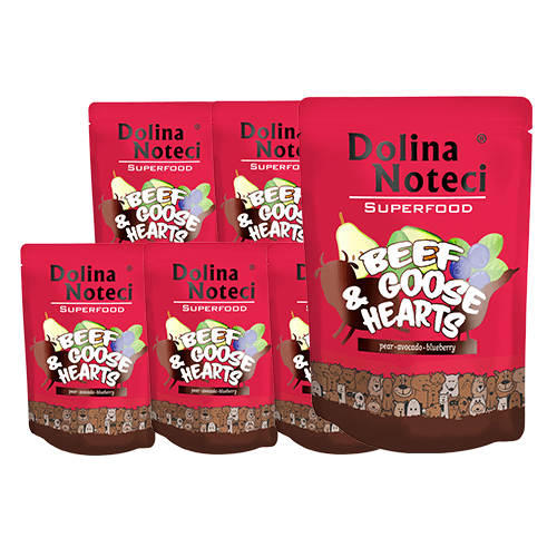 DOLINA NOTECI SuperFood Wołowina i Serca gęsi 10x300g
