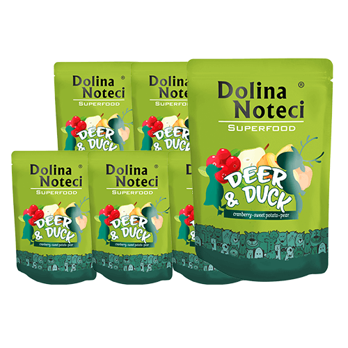 DOLINA NOTECI SuperFood Jeleń i Kaczka 10x300g