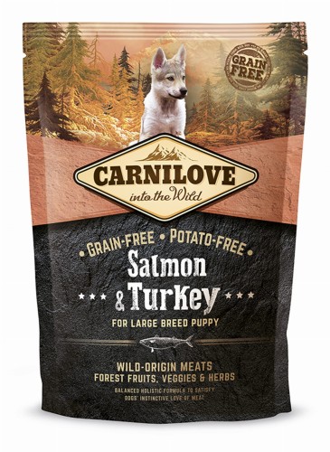 Carnilove Dog Salmon & Turkey Large Puppies 1,5kg łosoś z indykiem