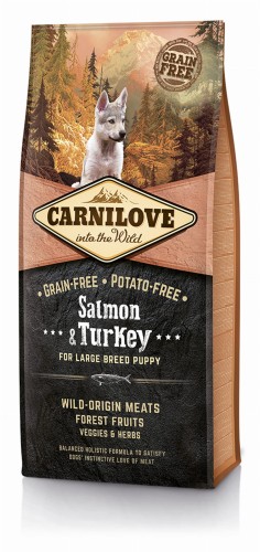 Carnilove Dog Salmon & Turkey Large Puppies 12kg łosoś z indykiem