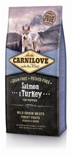 Carnilove Dog Salmon & Turkey Puppies 12kg łosoś z indykiem