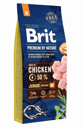Brit Premium by Nature M Junior 15kg