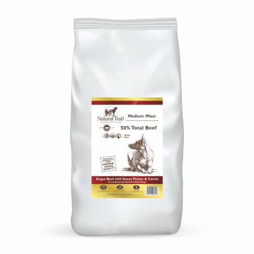 NATURAL TRAIL Medium Maxi Breed Beef 12kg wołowina z batatami