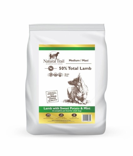 NATURAL TRAIL Medium Maxi Breed Lamb 2kg jagnięcina z miętą