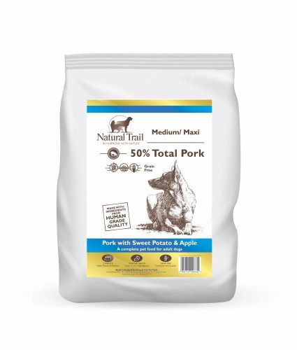 NATURAL TRAIL Medium Maxi Breed Pork 2kg wieprzowina z batatami